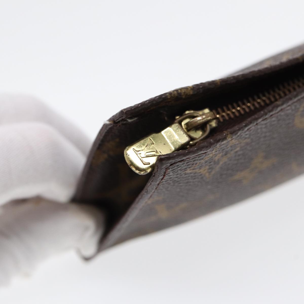 Louis Vuitton Trousse De Toilette Brown Canvas Wallet