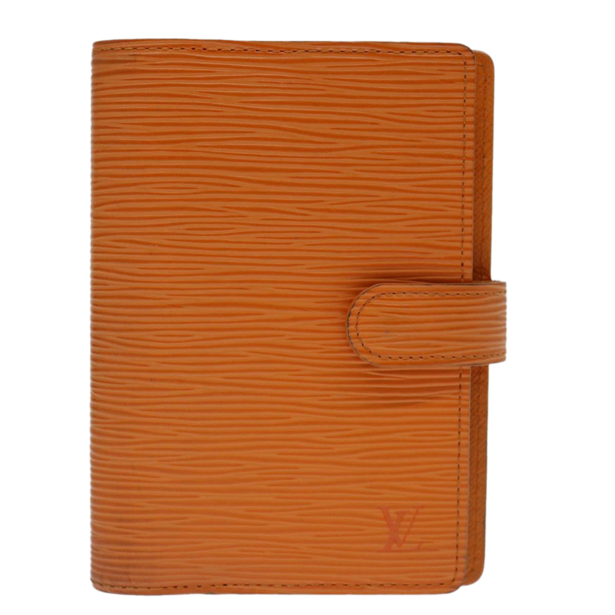 Louis Vuitton Agenda Pm Orange Leather Wallet