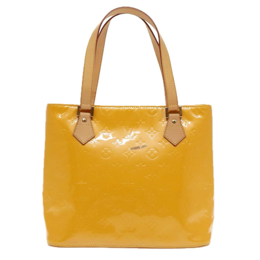 Louis Vuitton Houston Yellow Patent Leather Tote Bag