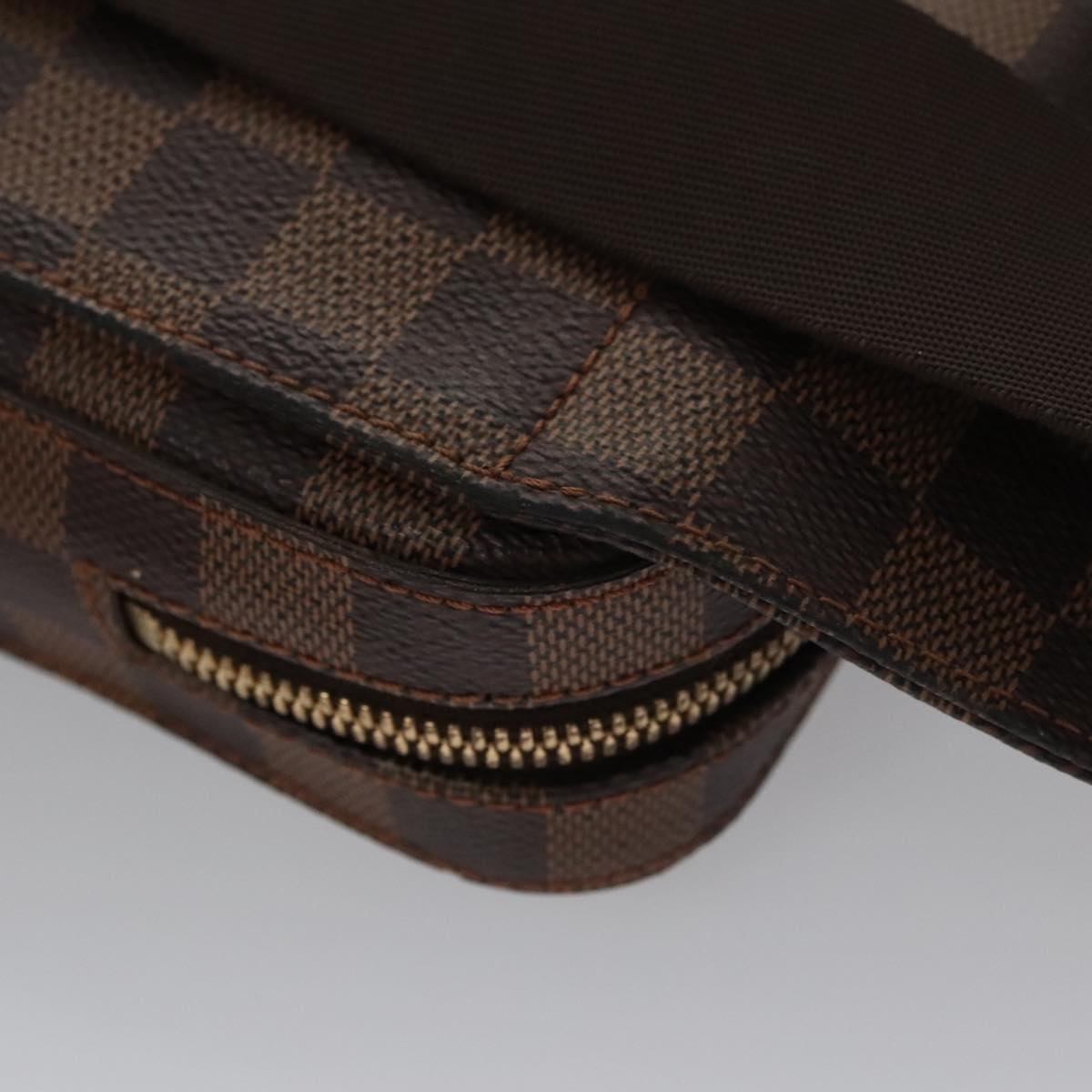 Louis Vuitton Geronimos Brown Canvas Shoulder Bag