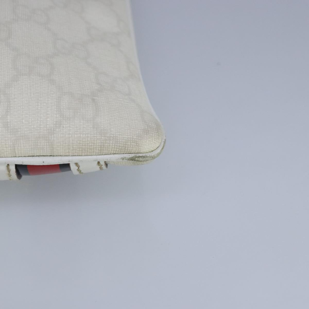 Gucci Ophidia White Canvas Shoulder Bag