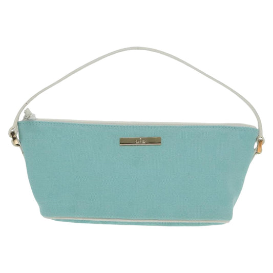 Gucci Blue Canvas Handbag ()