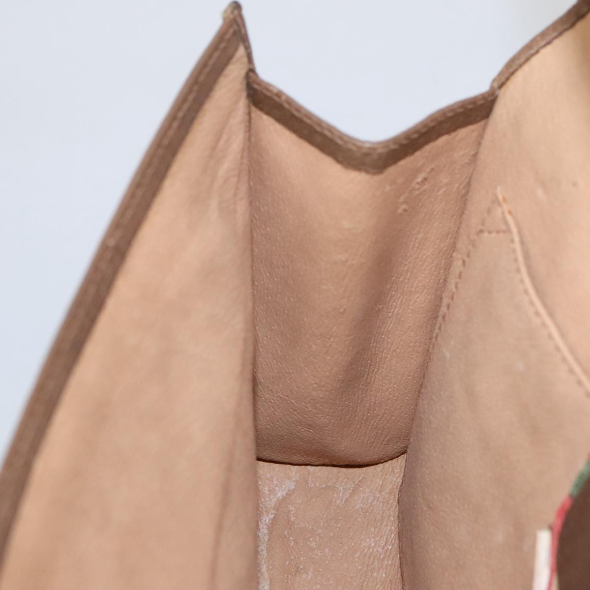 Gucci Sherry Beige Canvas Clutch Bag