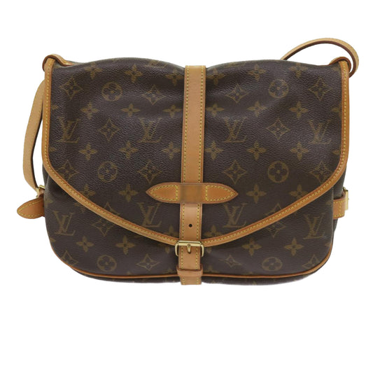 Louis Vuitton Saumur 30 Brown Canvas Shoulder Bag