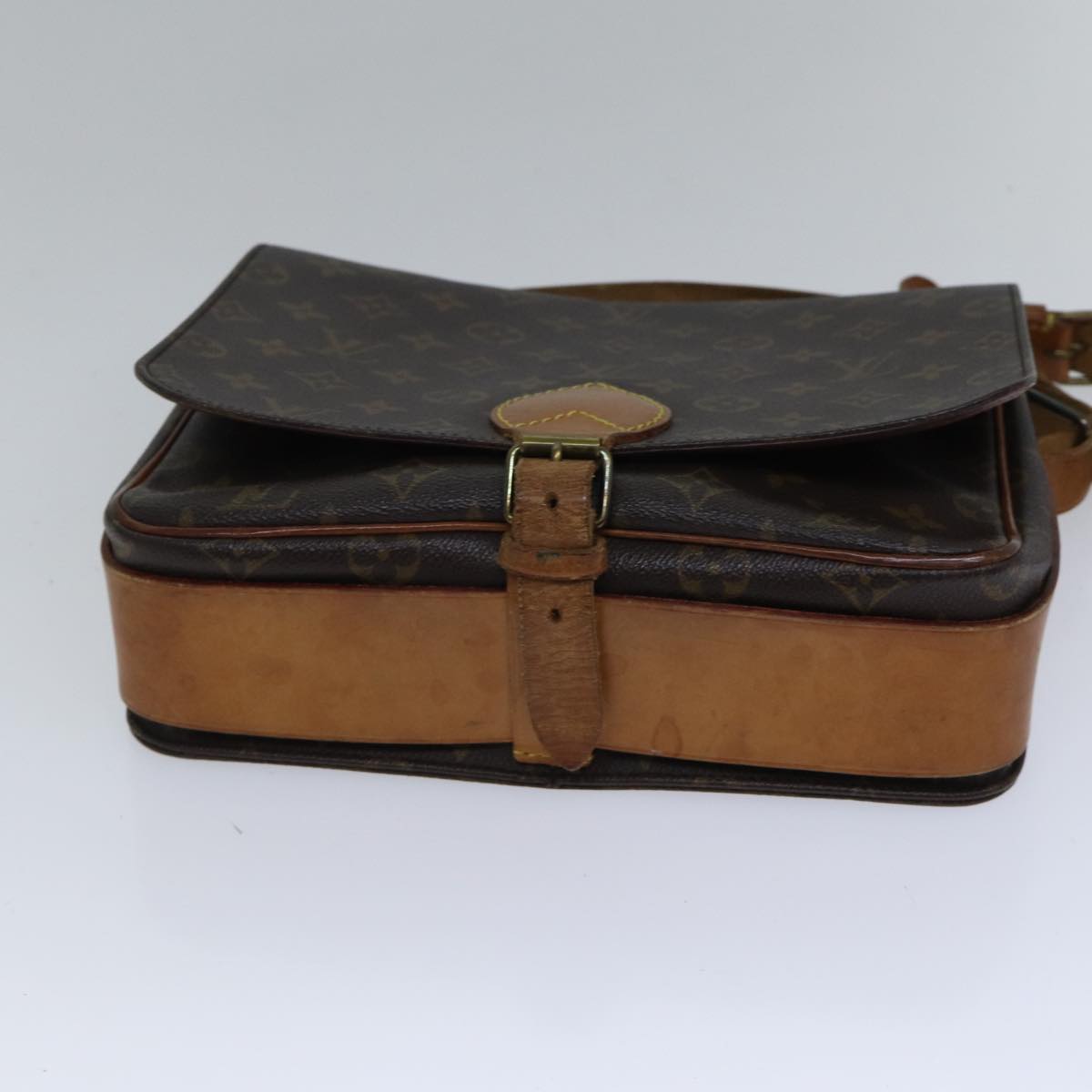 Louis Vuitton Cartouchière 26 Brown Canvas Shoulder Bag