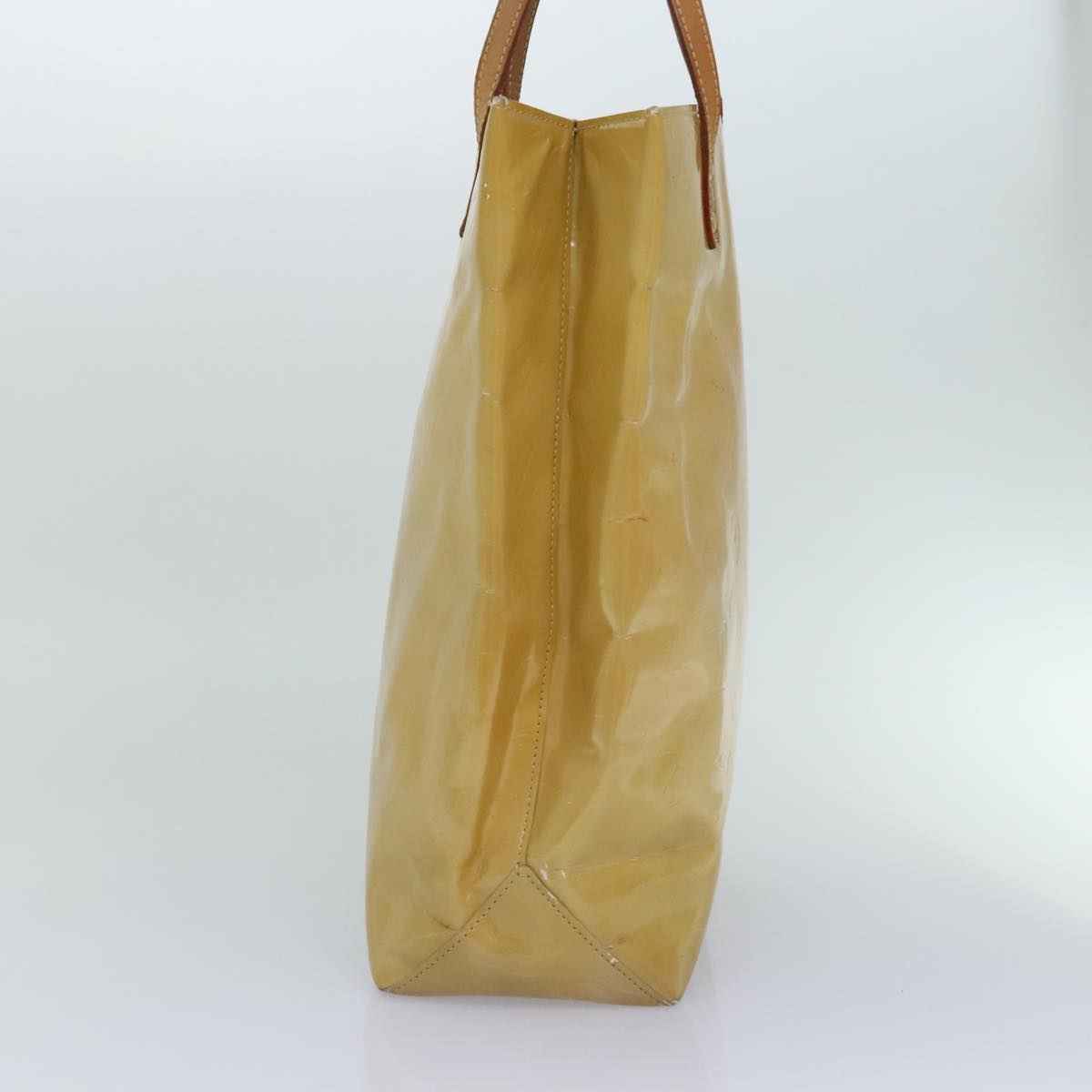Louis Vuitton Reade Beige Patent Leather Tote Bag