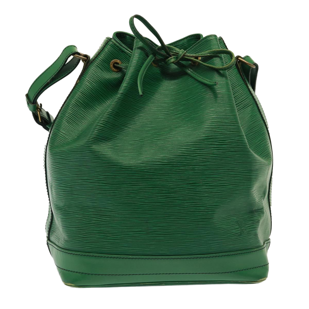 Louis Vuitton Noé Green Leather Shoulder Bag