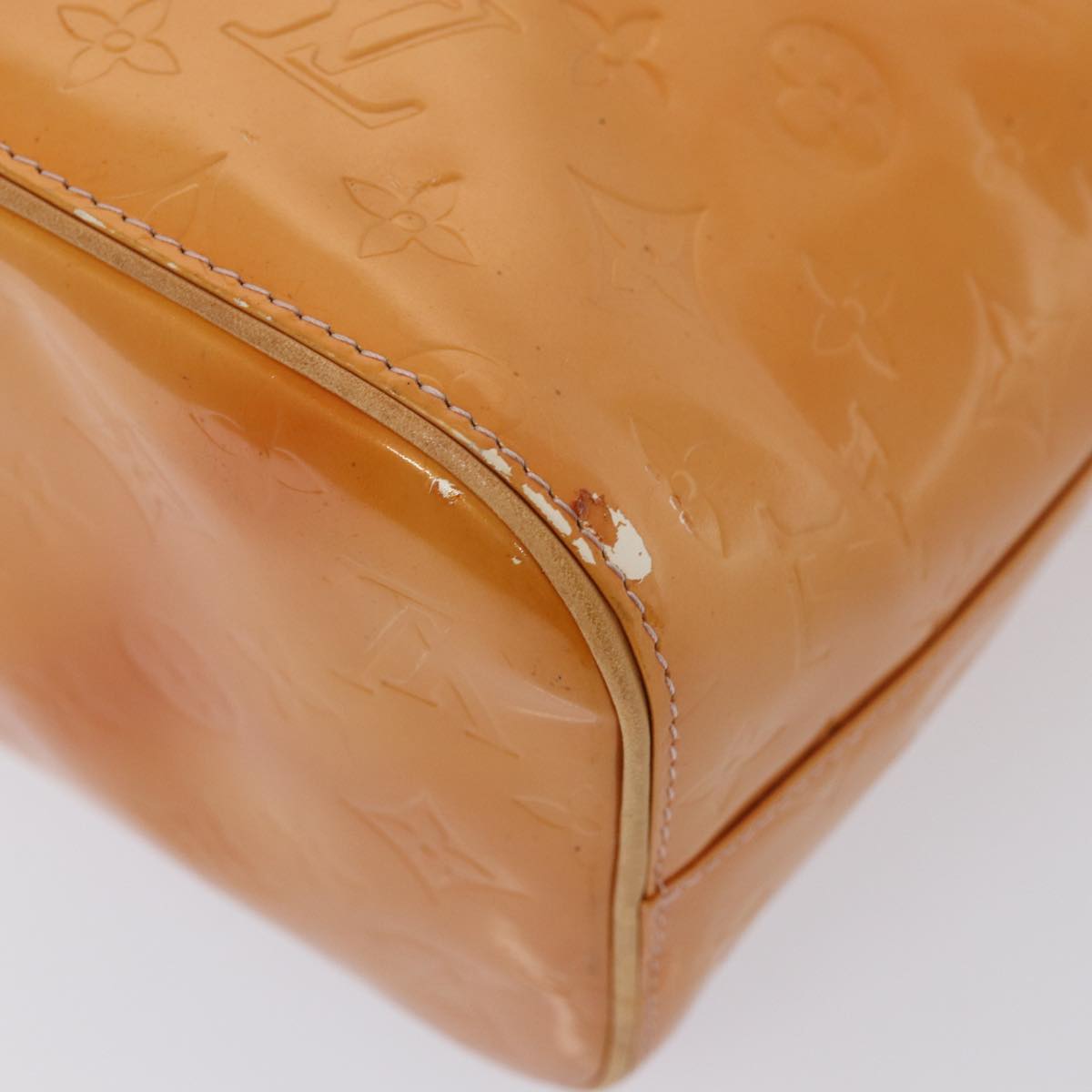Louis Vuitton Houston Brown Patent Leather Handbag