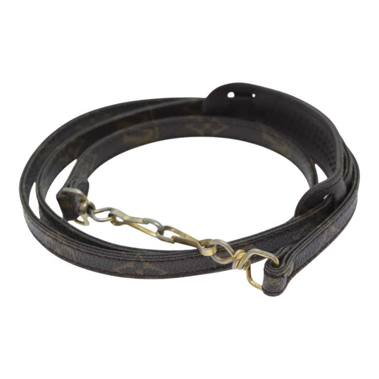 Louis Vuitton Shoulder Strap Brown Canvas Bag Jewelry ()