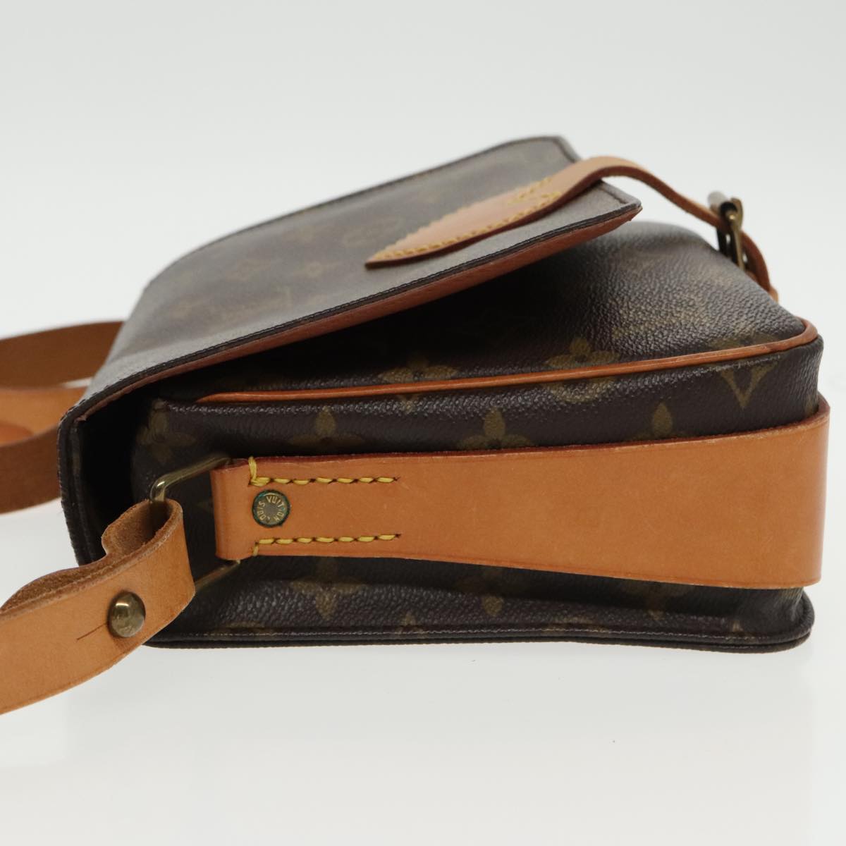 Louis Vuitton Cartouchiere Brown Canvas Shoulder Bag