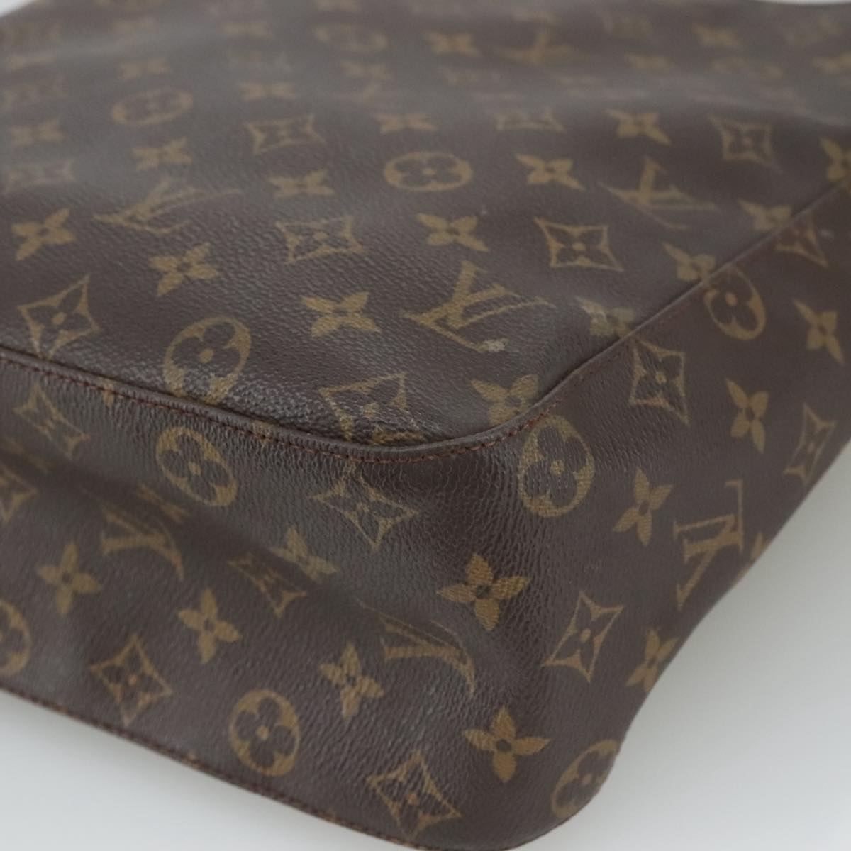Louis Vuitton Looping Gm Brown Canvas Shoulder Bag