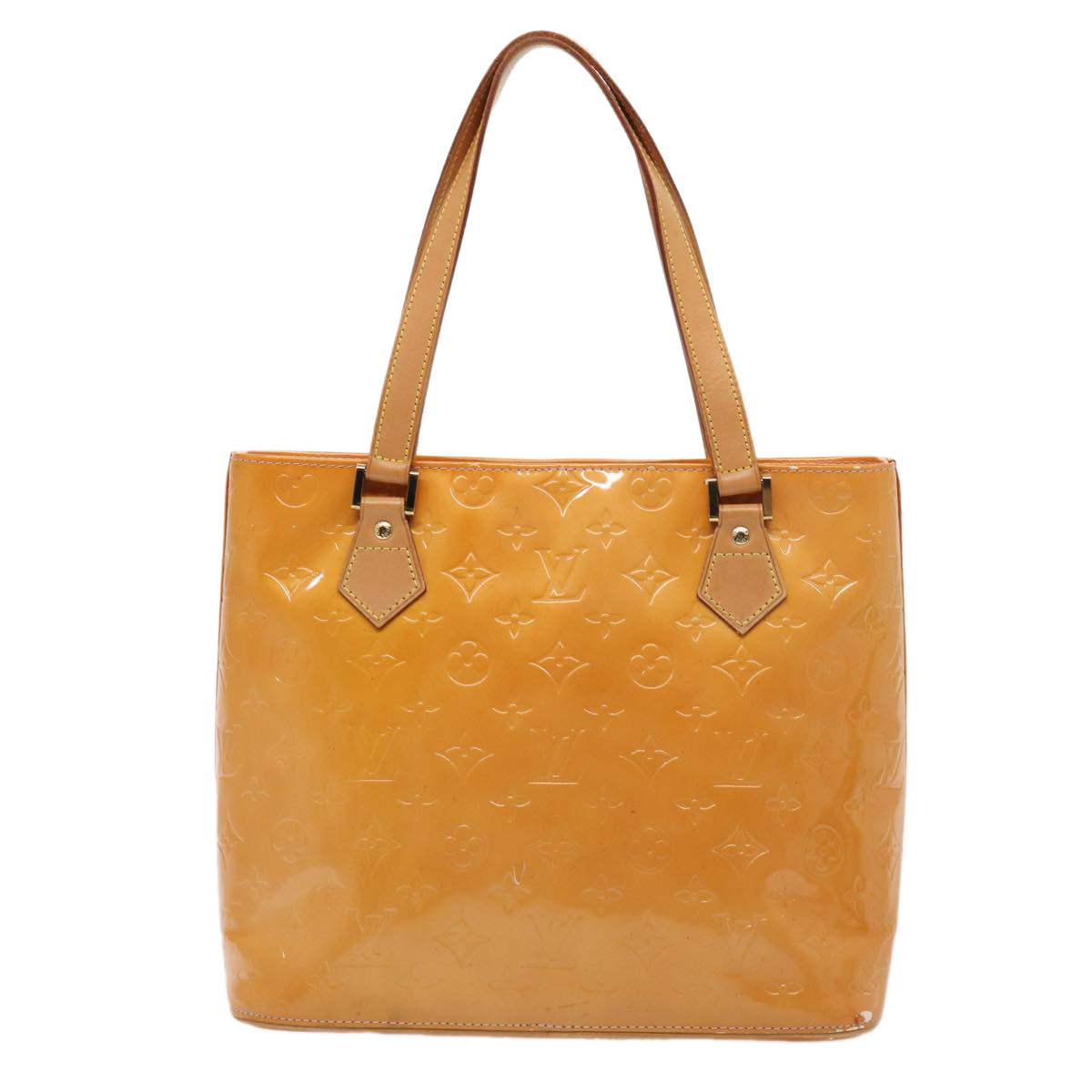 Louis Vuitton Houston Brown Patent Leather Handbag