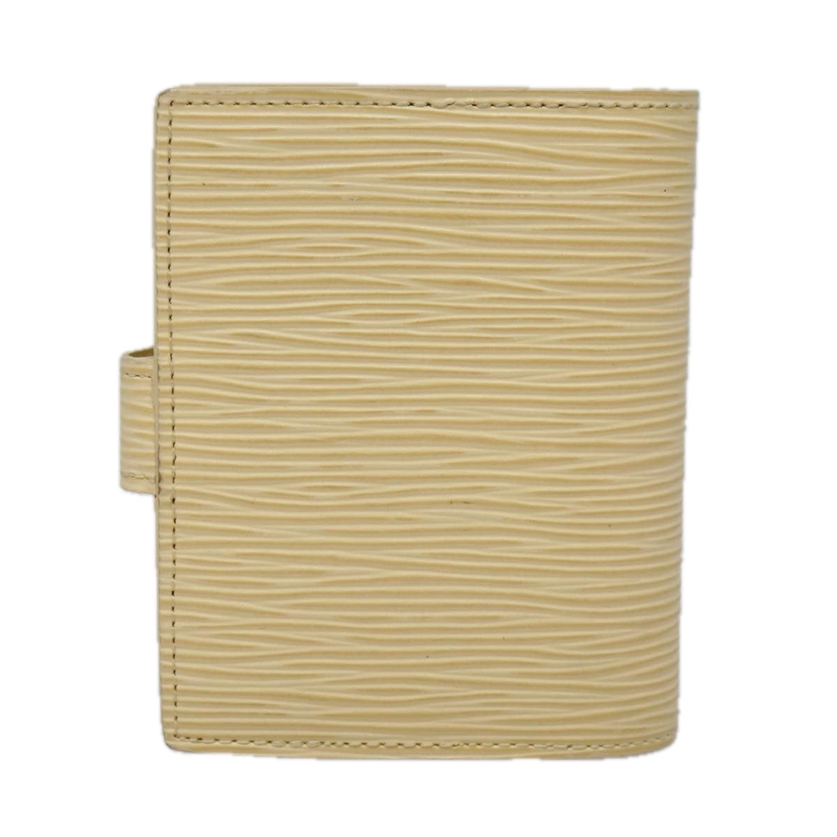 Louis Vuitton Agenda Cover Beige Leather Wallet