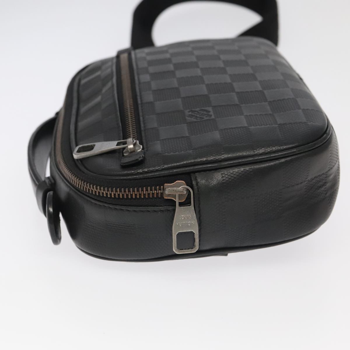 Louis Vuitton Ambler Black Leather Shoulder Bag