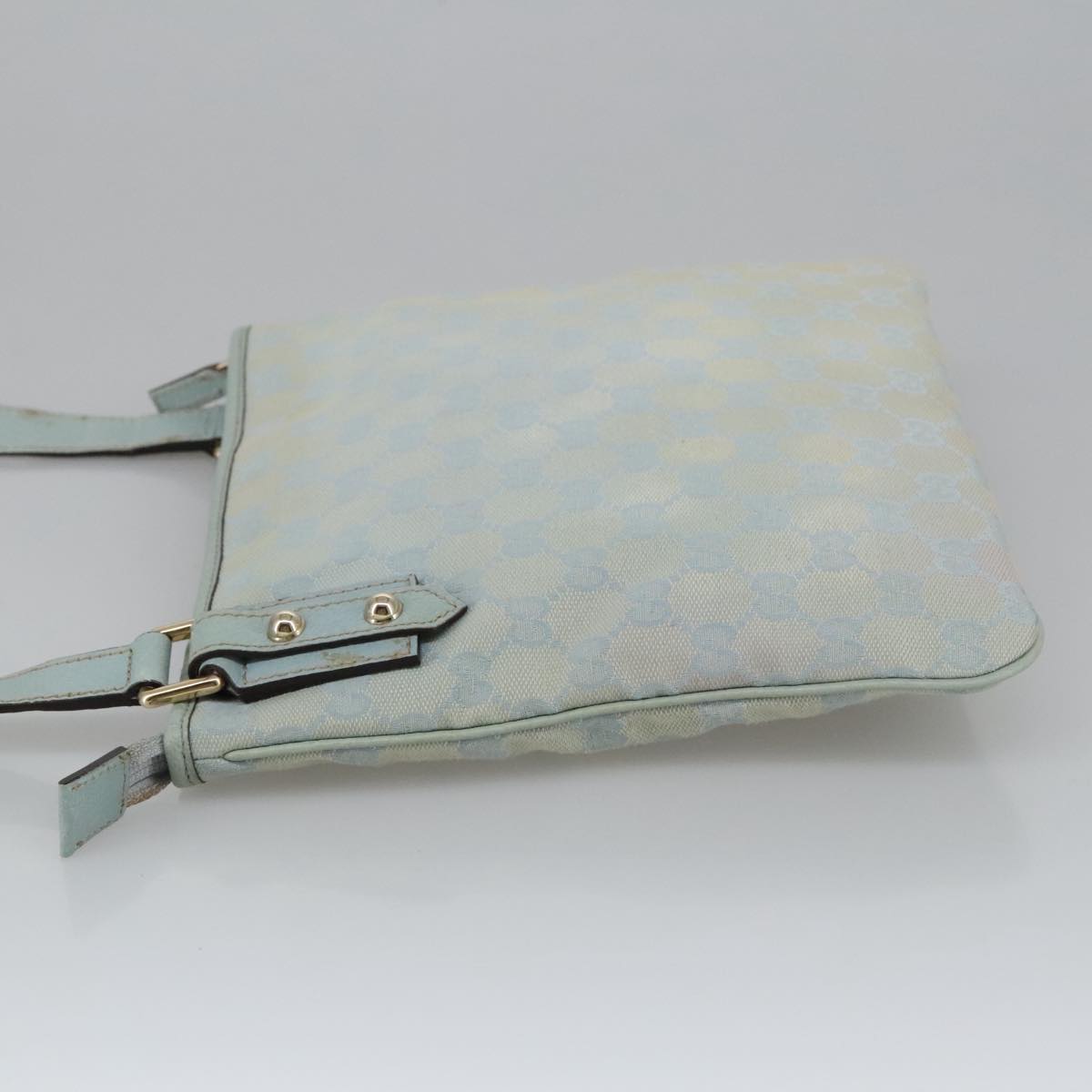 Gucci Blue Canvas Shoulder Bag