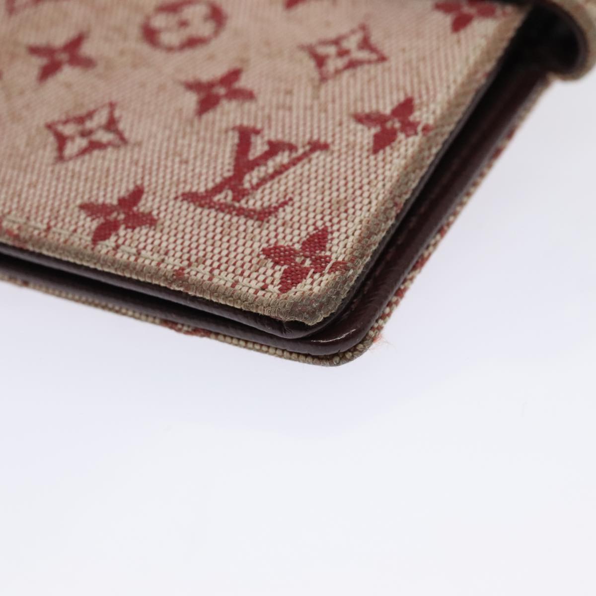 Louis Vuitton Agenda Cover Red Canvas Wallet