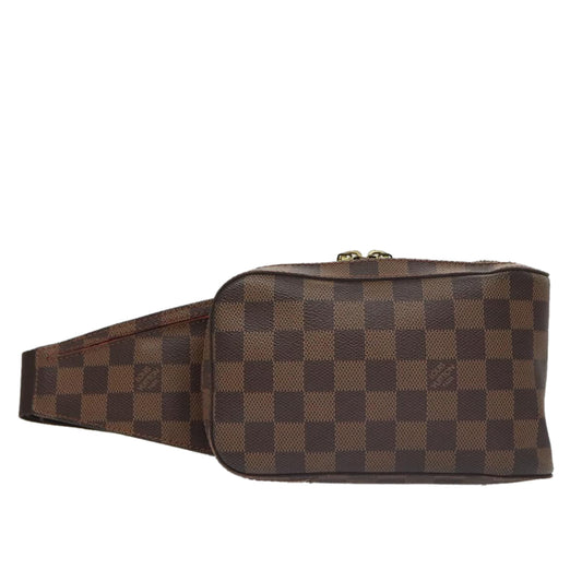 Louis Vuitton Geronimos Brown Canvas Shoulder Bag