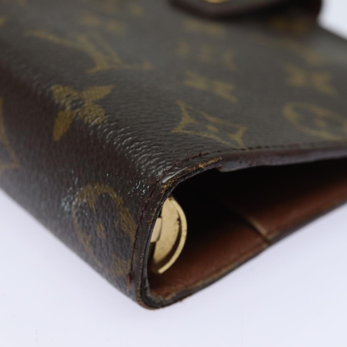 Louis Vuitton Agenda Cover Brown Canvas Wallet