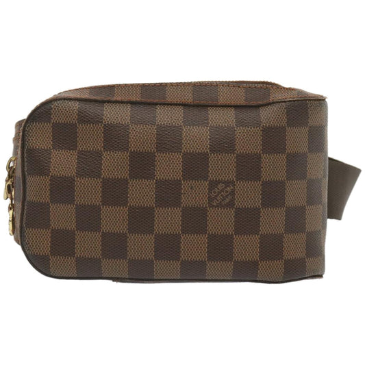 Louis Vuitton Geronimos Brown Canvas Shoulder Bag