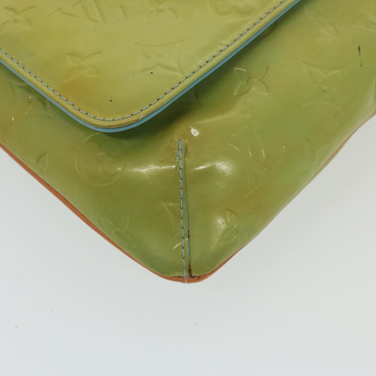 Louis Vuitton Thompson Street Green Patent Leather Shoulder Bag