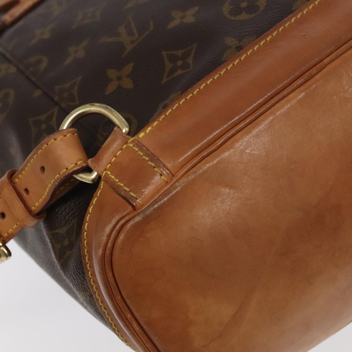 Louis Vuitton Montsouris Mm Brown Canvas Backpack Bag