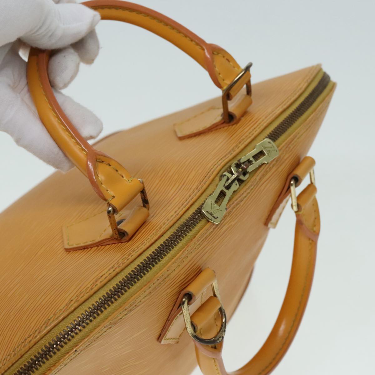 Louis Vuitton Yellow Leather Handbag