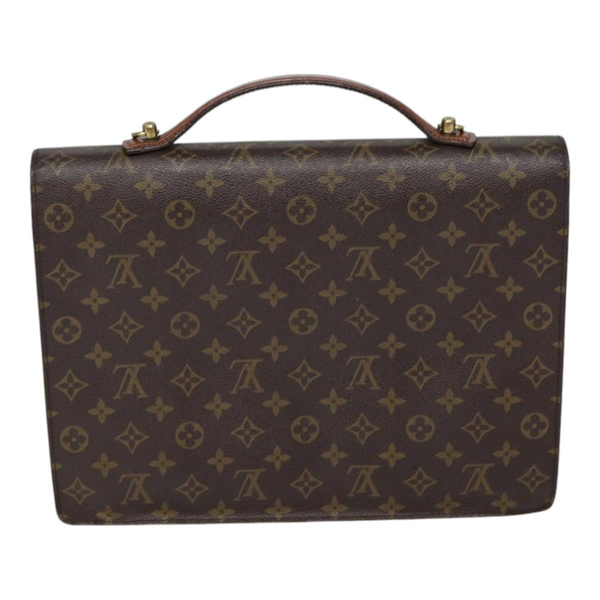 Louis Vuitton Document Case Brown Canvas Briefcase Bag