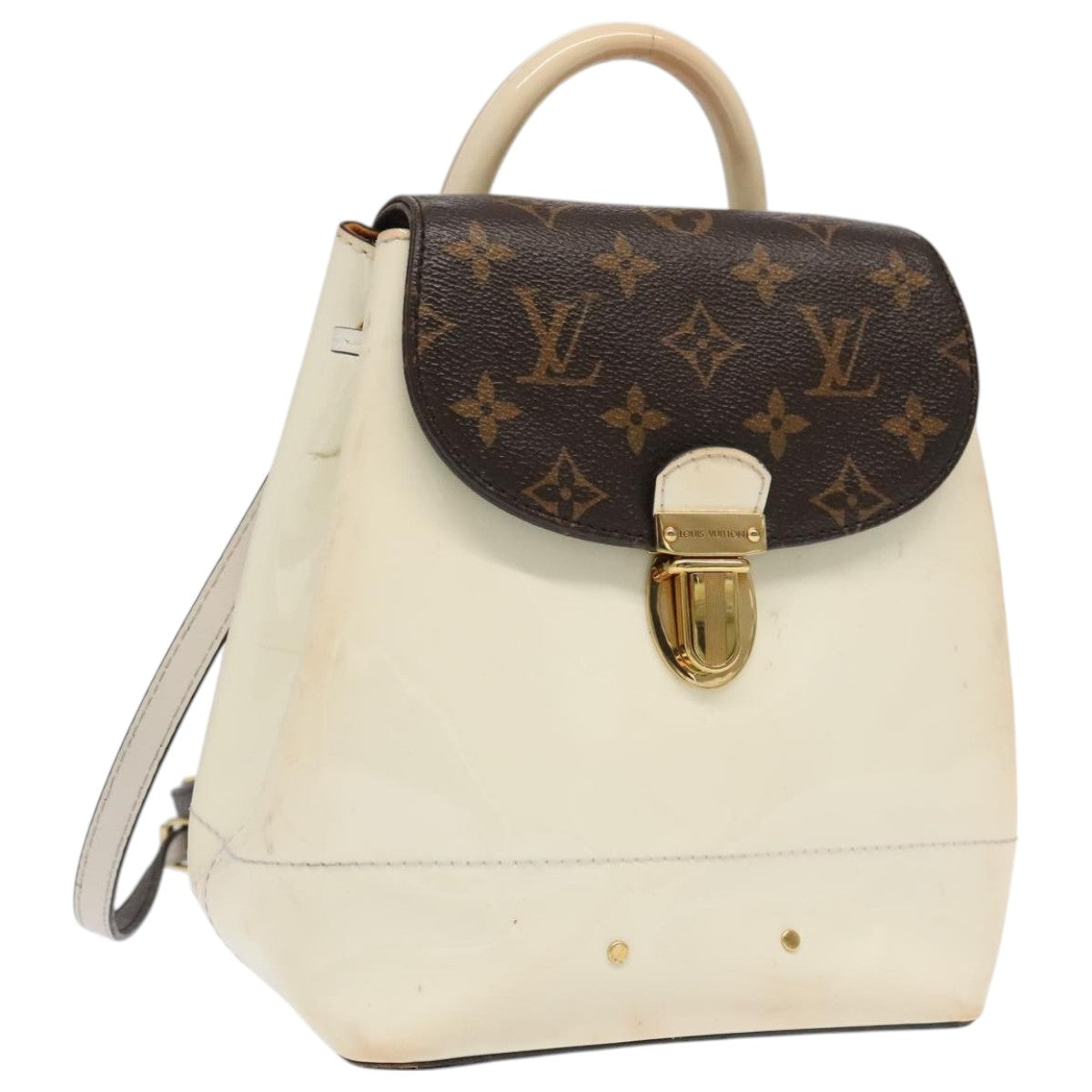 Louis Vuitton Hot Springs White Leather Backpack Bag