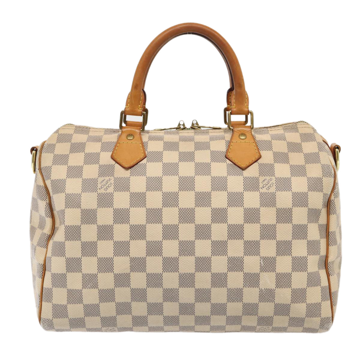Louis Vuitton Speedy Bandoulière 30 White Canvas Handbag