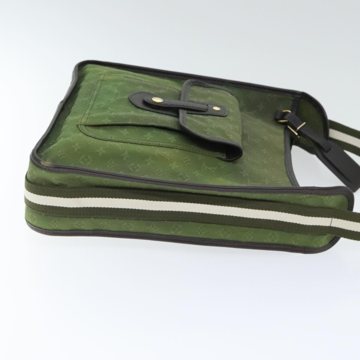 Louis Vuitton Mary Kate Green Canvas Shoulder Bag