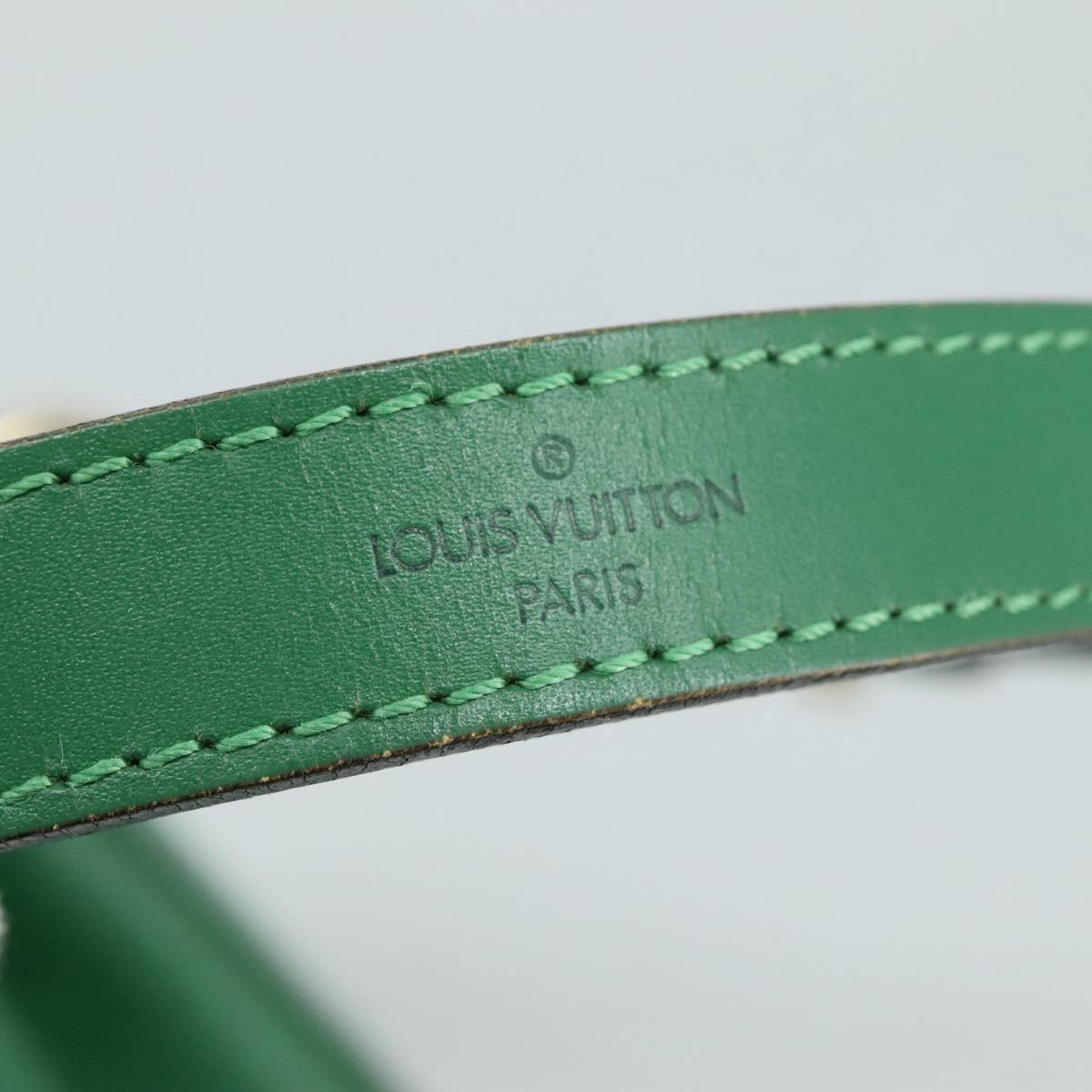 Louis Vuitton Noé Green Leather Shoulder Bag