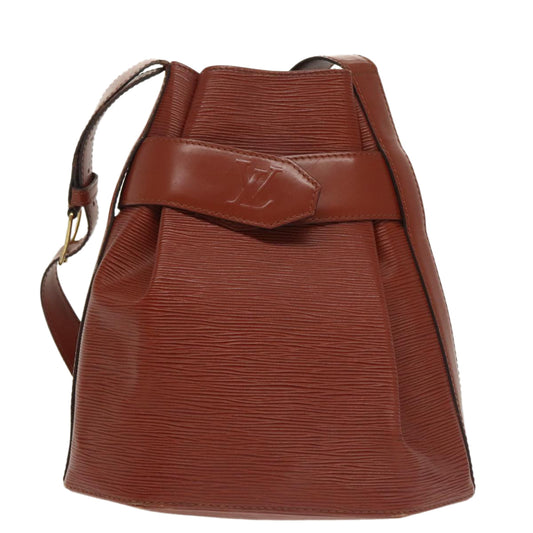 Louis Vuitton Sac D'épaule Brown Leather Shoulder Bag