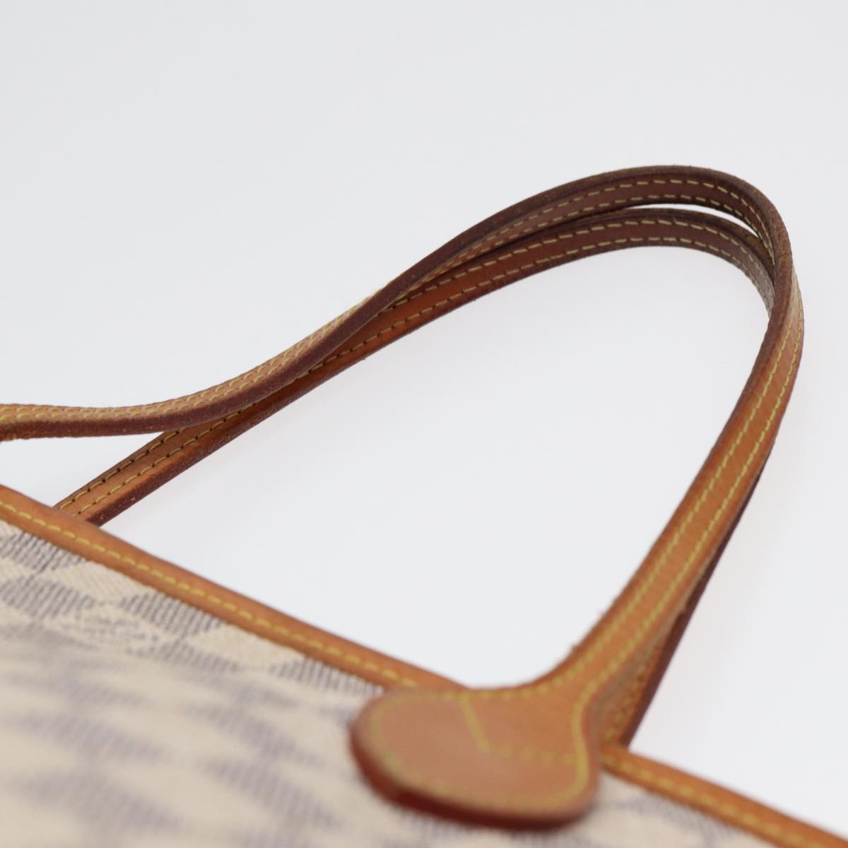 Louis Vuitton Neverfull Pm White Canvas Tote Bag