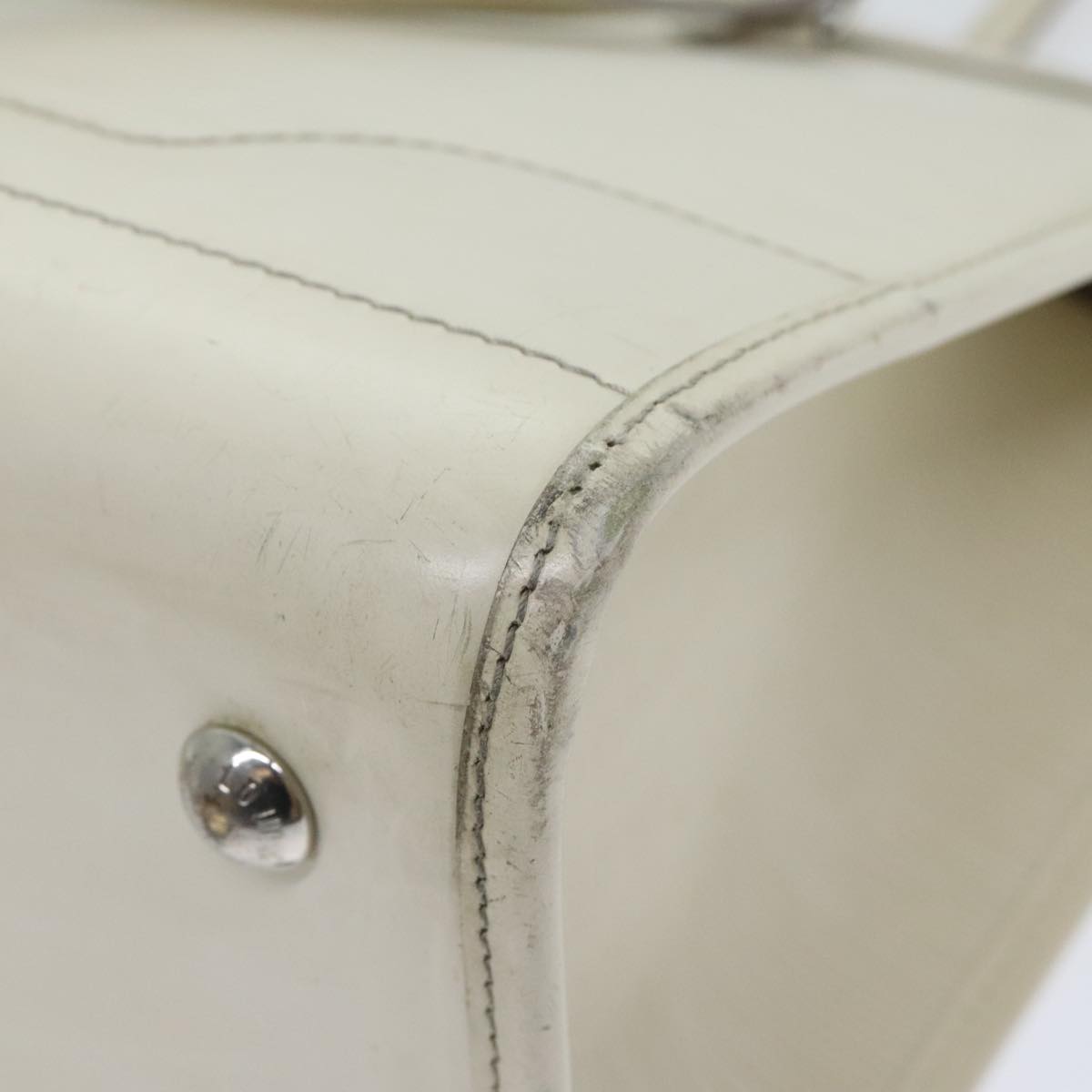 Louis Vuitton Madelaine Ecru Leather Handbag
