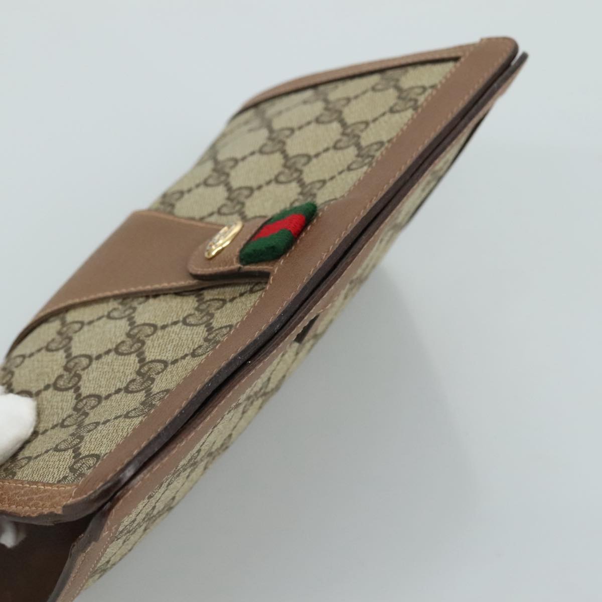 Gucci Gg Canvas Beige Canvas Clutch Bag