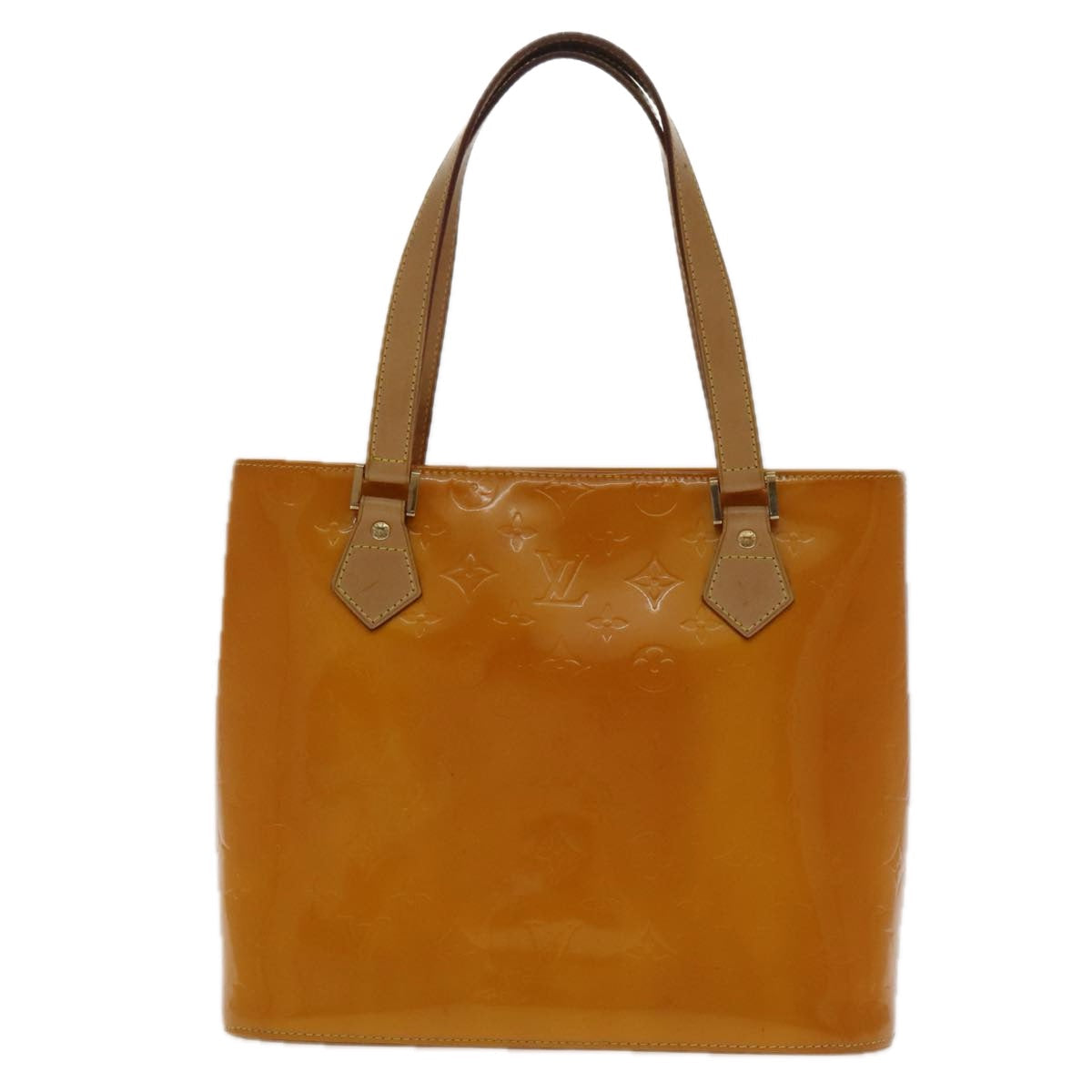 Louis Vuitton Houston Brown Patent Leather Handbag