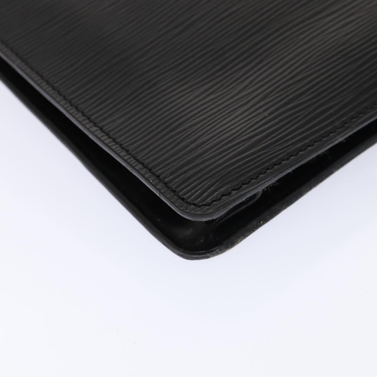 Louis Vuitton Senateur Black Leather Clutch Bag