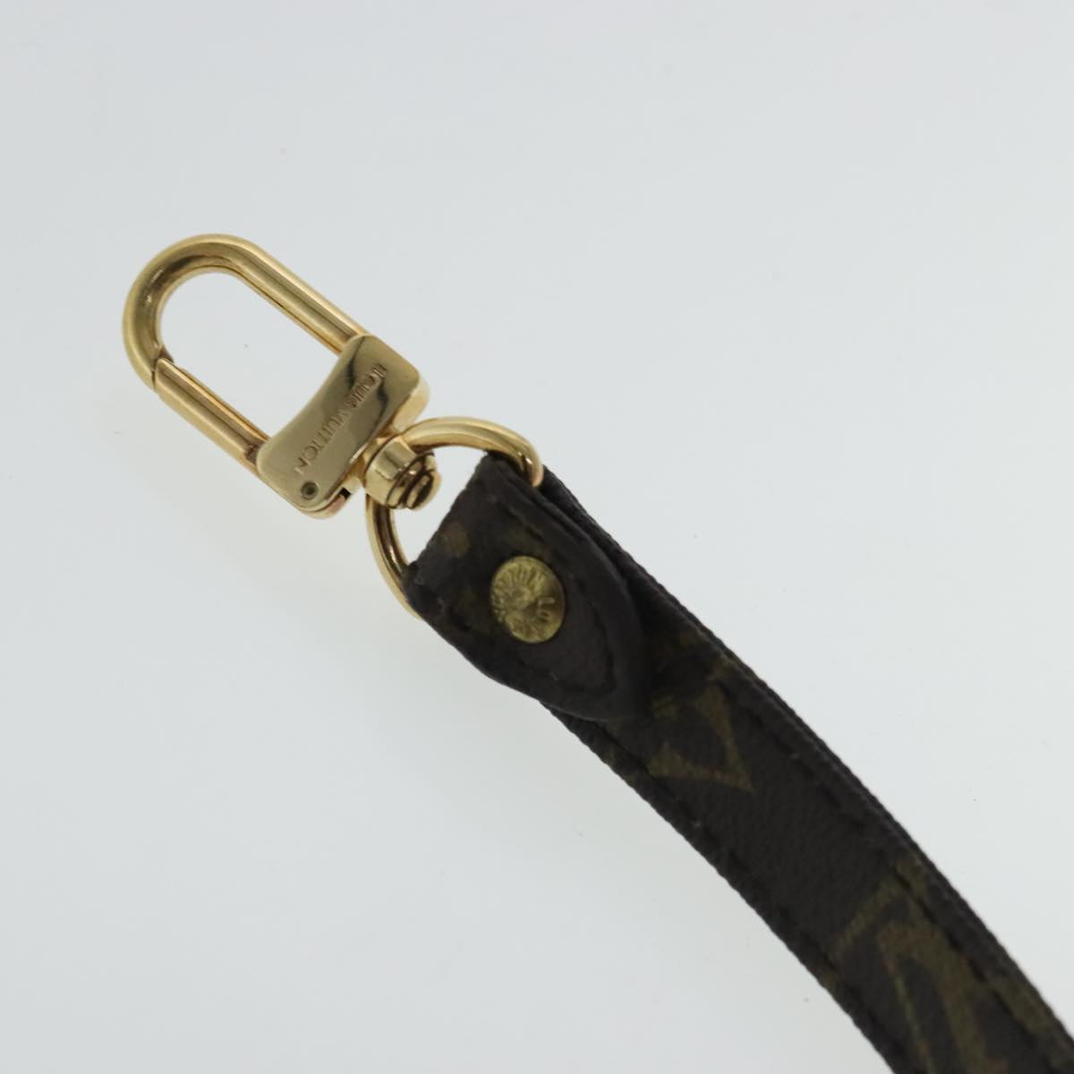 Louis Vuitton Shoulder Strap Brown Canvas Bag Jewelry