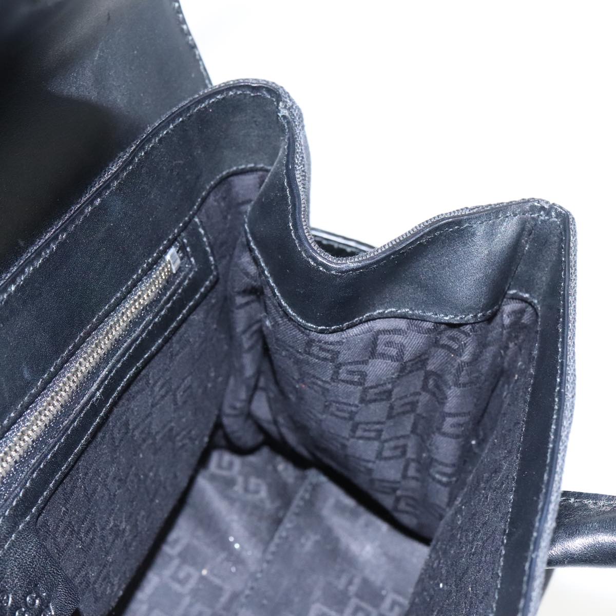 Gucci Interlocking Black Leather Handbag
