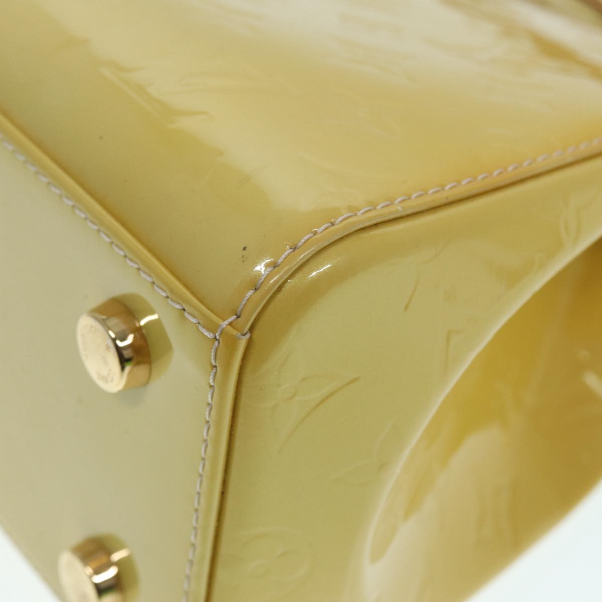 Louis Vuitton Brea Yellow Patent Leather Handbag