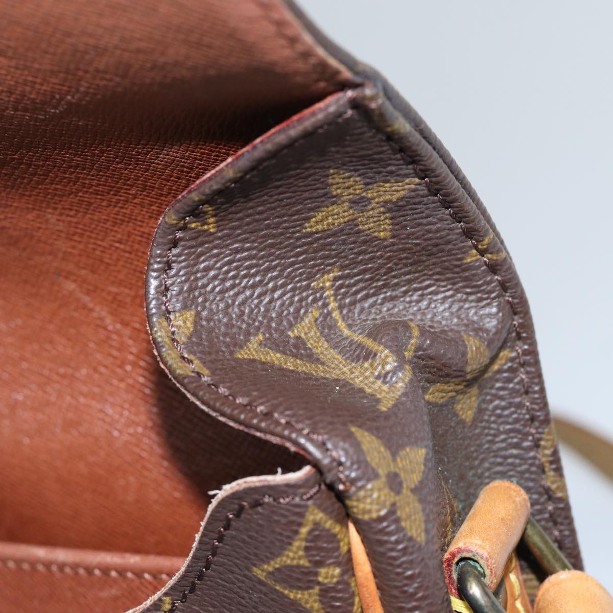 Louis Vuitton Cartouchière 26 Brown Canvas Shoulder Bag