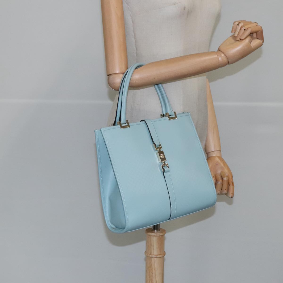 Gucci Jackie Blue Leather Handbag