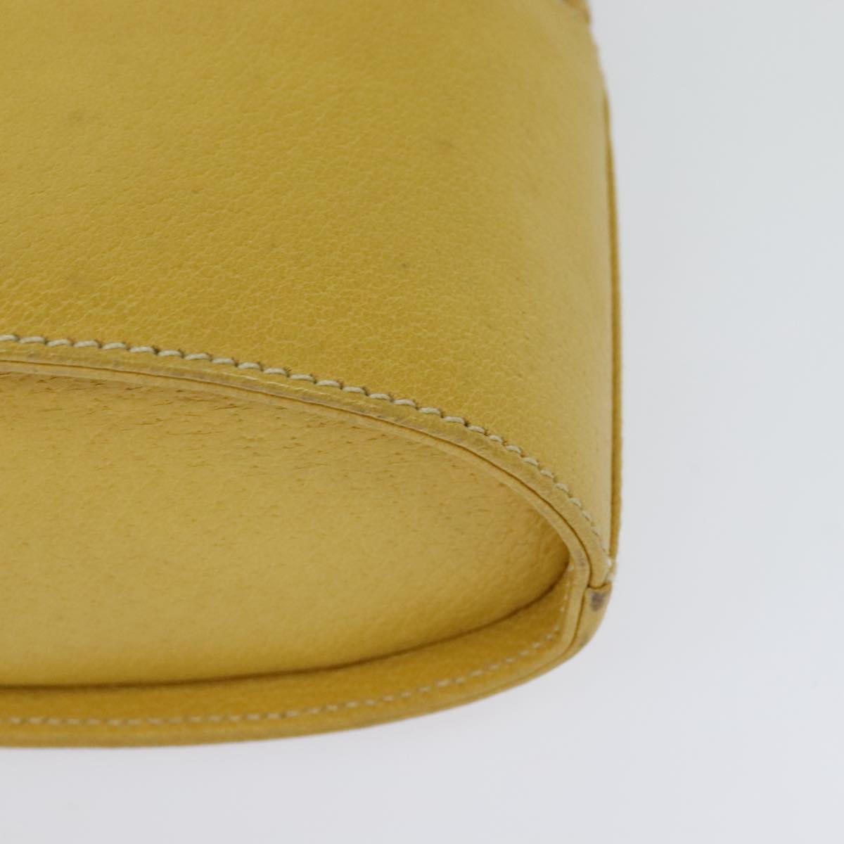 Gucci Bamboo Yellow Leather Clutch Bag