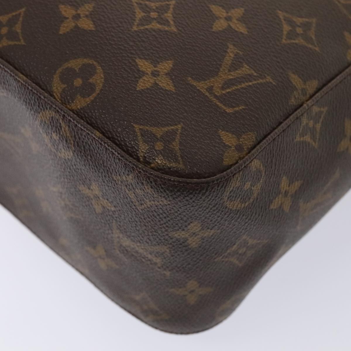 Louis Vuitton Looping Gm Brown Canvas Shoulder Bag