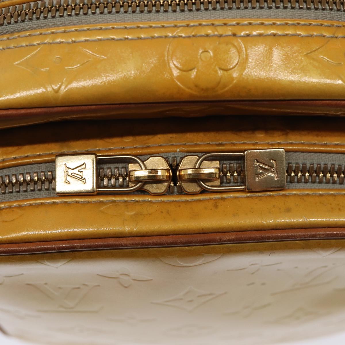 Louis Vuitton Wooster Yellow Patent Leather Shoulder Bag