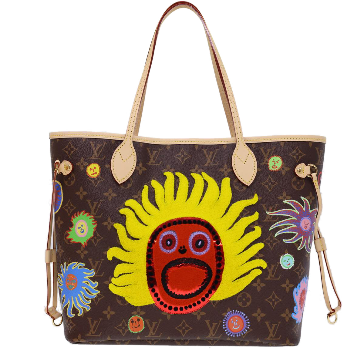 Louis Vuitton Neverfull Gm Brown Canvas Tote Bag