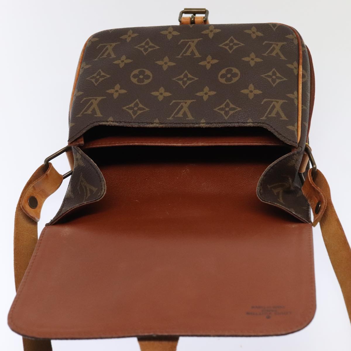 Louis Vuitton Cartouchière Brown Canvas Shoulder Bag