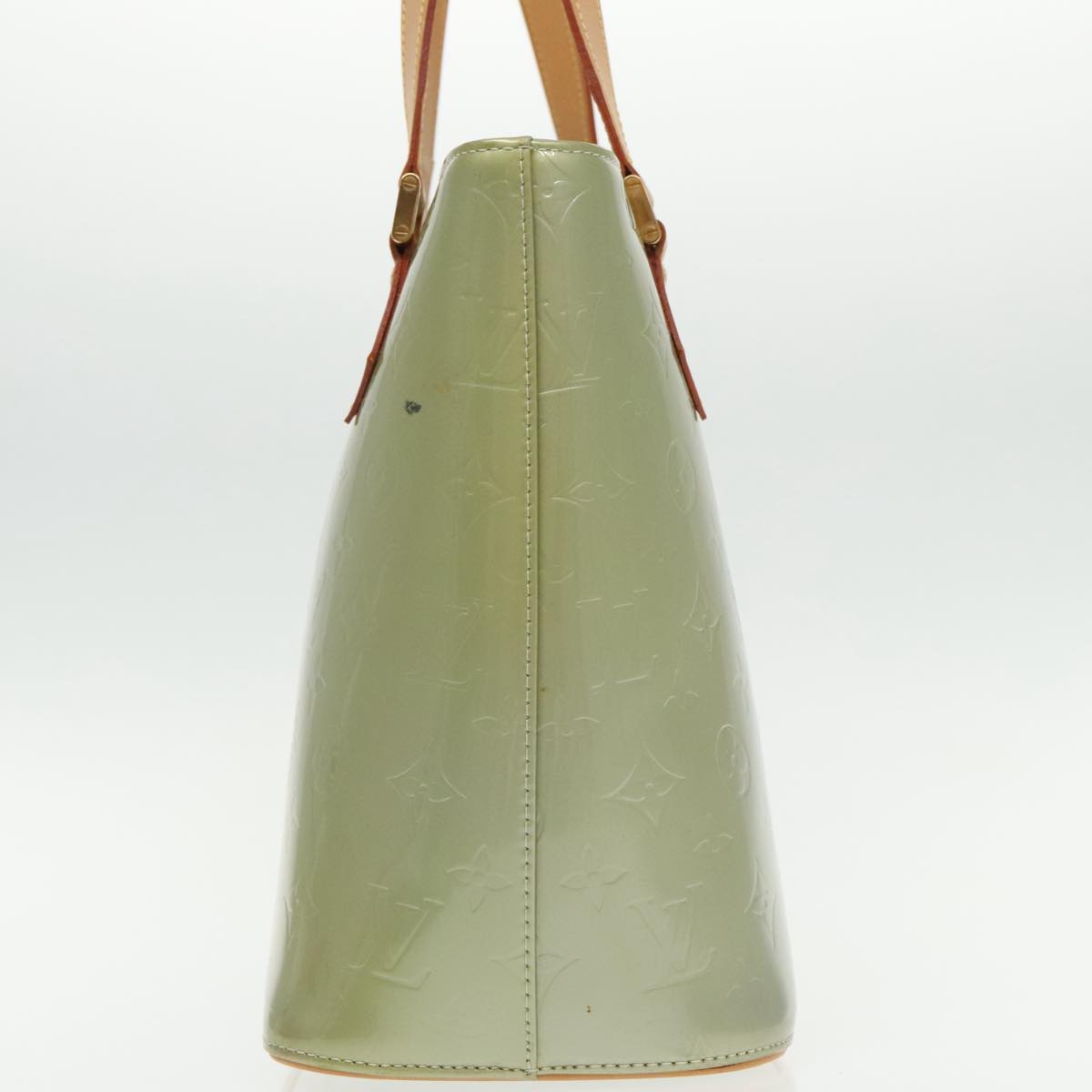 Louis Vuitton Houston Green Patent Leather Handbag