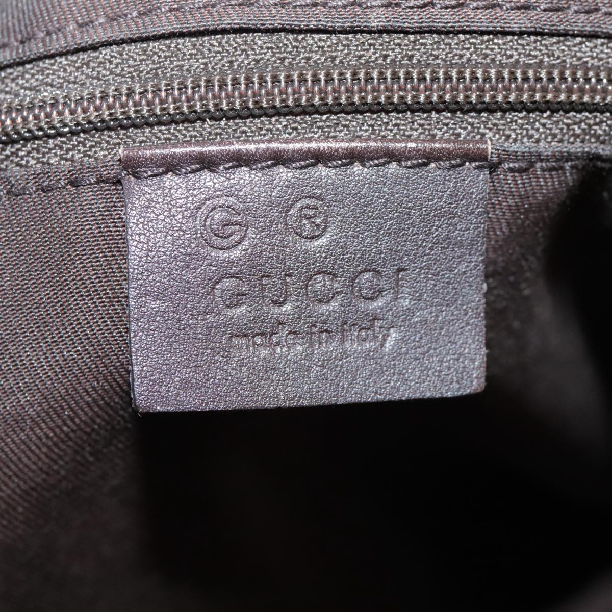Gucci Horsebit Brown Canvas Handbag