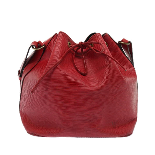 Louis Vuitton Noe Red Leather Shoulder Bag